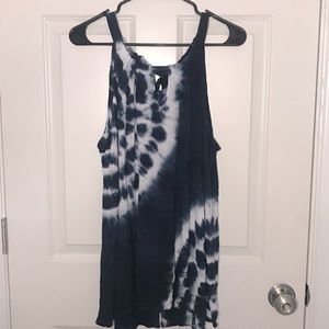 Blue Tie-dye Tank